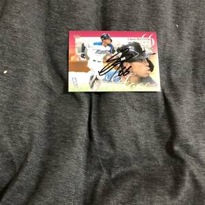  Japan ham Fighter z ten thousand wave middle regular player autograph autograph card 