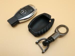  Mercedes Benz карбоновый чехол для ключей A B C CLA GLA M GL R320ML63ML3 C117X117W176W246X156W205S205C205A205 ключ покрытие отделка panel 