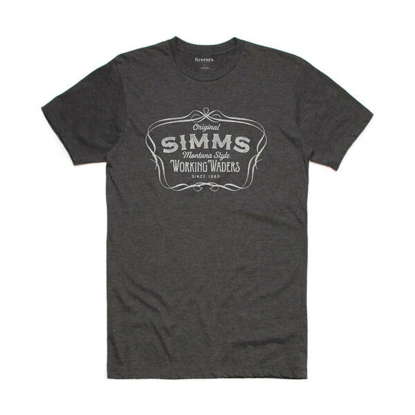 SIMMS M's Montana Style T-Shirt Charcoal Heather US-S シムス　 Tシャツ