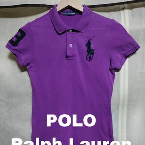 POLO RALPH LAUREN ポロラルフローレン レディースポロシャツMサイズ色パープル