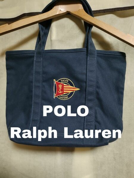 特売品！POLO ラルフローレン トートバッグ色ネイビー