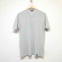 drumohr　(L) ヘンリーネック　Tシャツ　ドルモア　イタリア製　メンズ　トップス　ライトグレー　H7-123_画像1