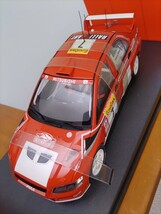 ☆ 絶版稀少品！Aa1/18 三菱 ランサーエボリューションⅦ WRC ラリー 2002 開幕戦ラリーモンテカルロ ＃7　 F.デルクール/D.グラタルー ☆_画像2