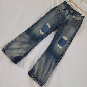 SUGAR CANE 1966 модель Denim переделка обработка W31 66 предыдущий период USA производства Sugar Cane Восток TOYO красный уголок cell vi chi брюки 