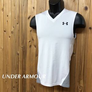 UNDER ARMOUR / Under Armor / мужской M безрукавка майка нижняя рубашка скорость . большой Logo тренировка спорт одежда 