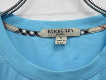 BURBERRY LONDON バーバリー ロンドン Tシャツ　ブルー　M　サイズ_画像3