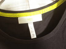 メンズ ph554 adidas NEO LABEL アディダス ネオレーベル ロゴ プリント 半袖 Tシャツ M ブラック/ホワイト 黒/白_画像3