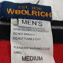 WOOLRICH ウールリッチ 古着 ポロシャツ 　M　赤ストライプ_画像3