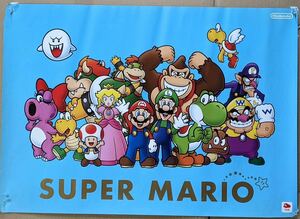 SUPER MARIO ポスター　任天堂 Nintendo ニンテンドー　現状品　コレクション　アンティーク　ヴィンテージ　キャラクター　マリオ