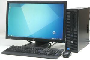 【HP美品セット】HP600G1 第四世代Corei5・16GB・SSD512+HDD500GB・マウス・キーボード・office2019・Win10・22型モニター・無線LAN