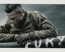 フューリー Fury ブラッドピット Brad Pitt (上下1.5cmが白地になっています) 　輸入　写真_画像1