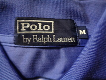 未使用 POLO by RALPH LAUREN ポロ バイラルフローレン ポロシャツ 半袖 M ボーダー 刺繍 ポニー ヴィンテージ オールド _画像4