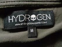 HYDROGEN ロンT モスグリーン M Tシャツ スカル ハイドロゲン 刺繍_画像4