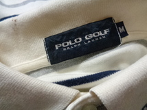  POLO GOLF RALPH LAUREN ラルフローレン ゴルフ ポニー刺繍 ボーダー 半袖ポロシャツ M 正規品 メンズ_画像5