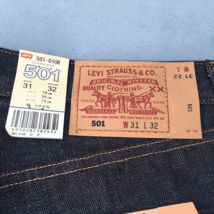 00s 米国製 デッドストック LEVI’S 501-01OR レギュラー W31 L32 リジッド 未使用 ビンテージ アメリカUSA製 ジーンズ デニムパンツ_画像2