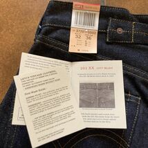 バレンシア工場製 1937年モデル LEVI’S 501XXc 37201-0003 W32 L36 リジッド 米国製 デッドストック 201-0003 501XX c アメリカUSA製 555_画像9