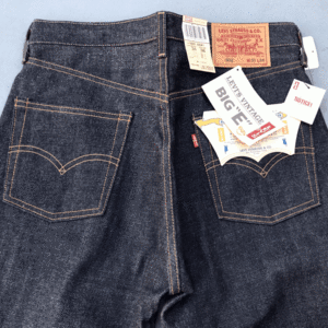 旧日本製 1960年代モデル LEVI'S 502XX W31 L36 リジッド デッドストック BIG E 赤耳 TARONジッパー デニムパンツ ジーンズ 60s 502-XXA1