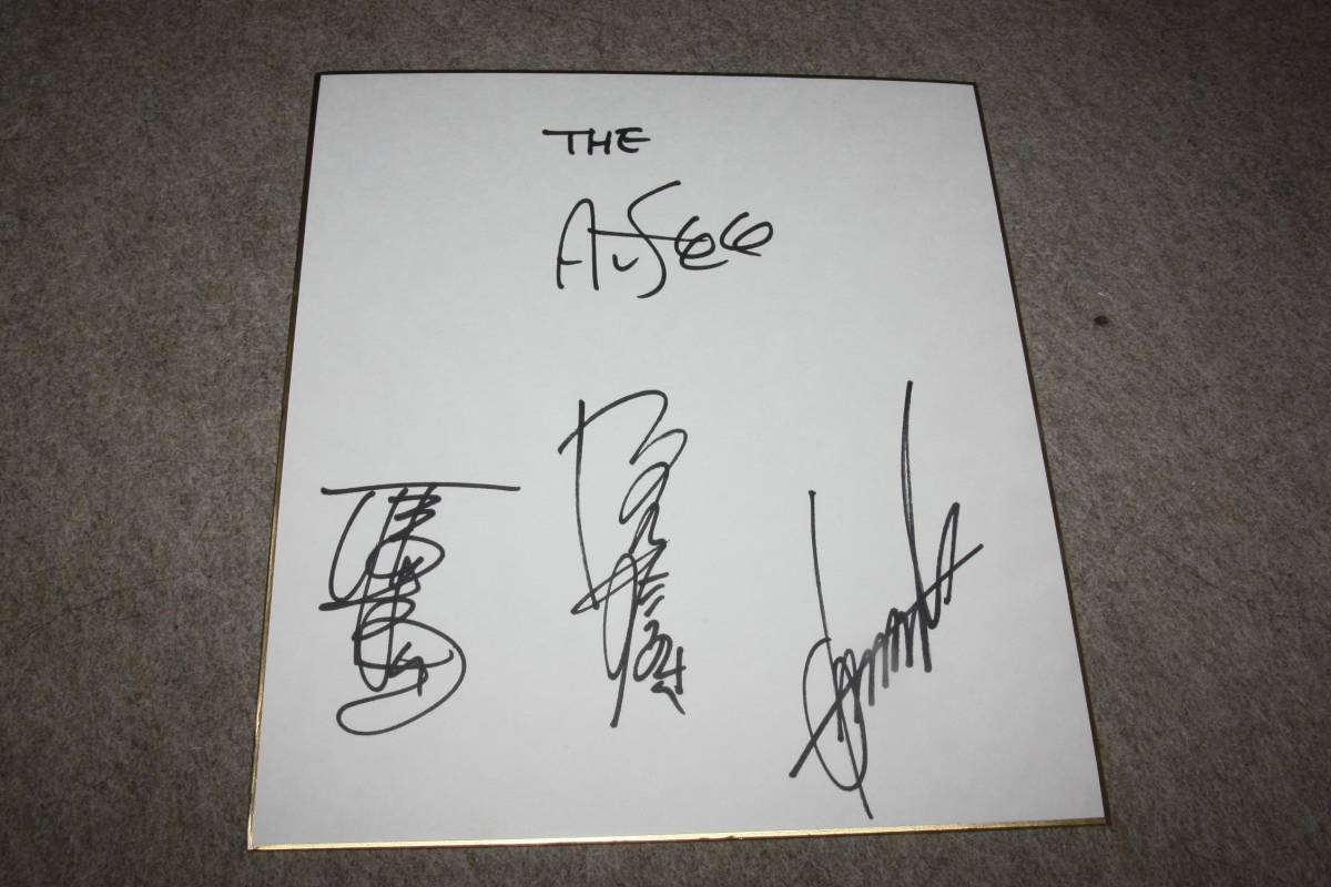 El papel de color autografiado de THE ALFEE., Bienes de talento, firmar