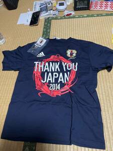 adidas2014年ワールドカップ日本代表TシャツSサイズネイビー