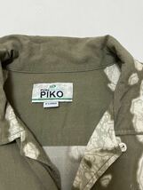 大きなサイズ PIKO ハイビスカス柄 総柄 アロハシャツ _画像4