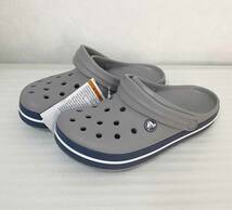 新品 19.5cm ★ crocs クロックス クロックバンド クロッグ キッズ グレー J1 207006 CROCBAND CLOG K サンダル ジュニア 子供 男女兼用_画像5