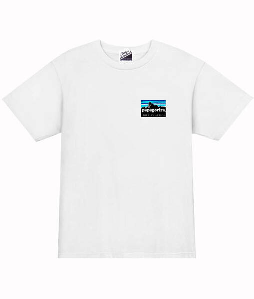 【papagorira白3XL】5ozパパゴリラ1ポイントTシャツ面白いおもしろパロディうけるネタプレゼント送料無料・新品