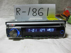 R-1861　SUBARU スバル 純正オプション KENWOOD ケンウッド E242SU MP3 フロント AUX　1Dサイズ CDデッキ 補償付