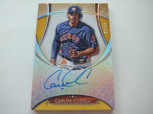 ＜ポストシーズンで大活躍!!＞■激レア!! C.コレア(CORREA) 10枚限定 直筆サインカード(AUTO)■2017 TOPPS FIVE STAR ゴールドバージョン