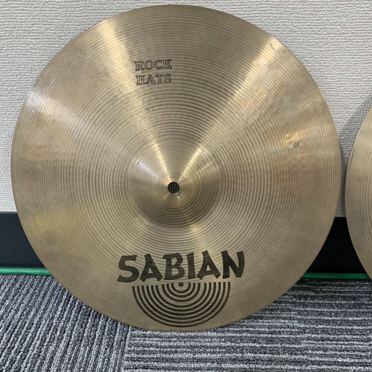 N3黄】 SABIAN ROCK HATS ハイハット シンバル セイビアン ハット ペア