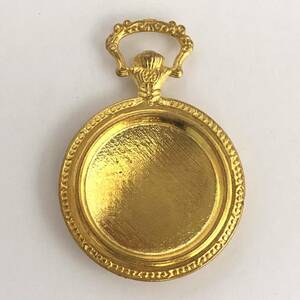 Art hand Auction Pocket watch pedestal setting (large) gold, hand craft, handicraft, beadwork, metal parts