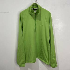 ☆送料無料☆Patagonia☆R1レギュレーター☆ハーフジップレイヤートップス☆ライムグリーン☆レディースXL☆ワッフルフリース☆F23