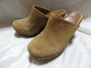 ☆☆送料無料☆☆UGG☆マルサリ☆スエードミュールサンダル☆ウッドソール☆ベージュ☆US8☆25cm☆G8☆