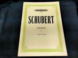 * vocal music shoe belt LIEDERⅤ Original-Ausgabe EDITON PETERS foreign book Used