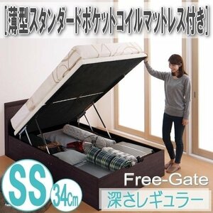 [0568] откидной место хранения bed [Free-Gate][ свободный торцевая дверь ] тонкий стандартный карман пружина с матрацем SS[ semi single ][ глубина постоянный ](1