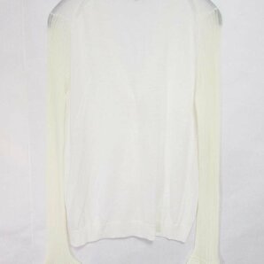 【送料込】 theory セオリー カーディガン オフホワイト 綿混 シアーカーディガン 薄手ニット SPRING SUB/SHEER SLV CARDI sizeＳ/949743の画像5