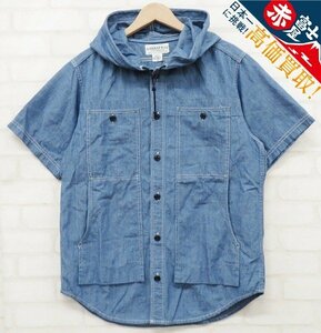 7T4741/ササフラス フィールサンバドハーフ1/2 シャンブレーシャツ SASSAFRAS Feel Sun Bud Half 1/2 Chambray