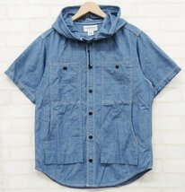 7T4741/ササフラス フィールサンバドハーフ1/2 シャンブレーシャツ SASSAFRAS Feel Sun Bud Half 1/2 Chambray_画像2