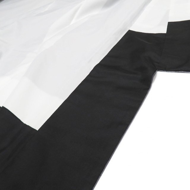 綿絣着物中古木綿袷カジュアル縦縞模様黒色身丈155cm 裄64cm SA きもの