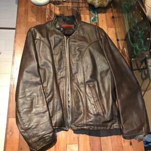 ショット schott シングルライダース ビンテージ サイズ44