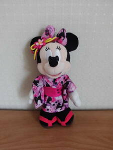 [ Tokyo Disney resort limitation ] Minnie Mouse soft toy badge yukata 