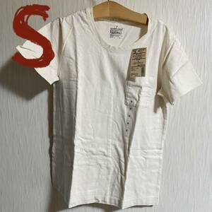 新品【無印良品】②Sサイズ クルーネック半袖Tシャツ 再生コットン混 生成 レディース 婦人 送料無料♪MUJI