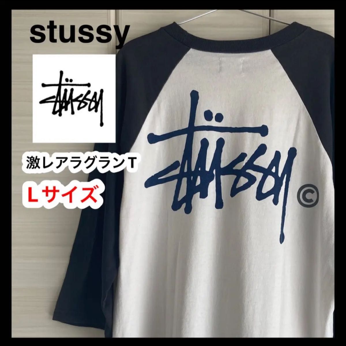 美品 STUSSY OLD IRIE 総柄 黒タグ ポケットT ラスタ クラウン USA製