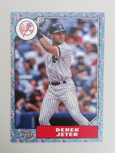 MLB 2022 TOPPS JAPAN EDITION ジーター JETER 1987 TOPPS CHERRY TREE VARIATION 