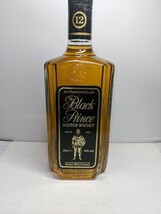 古酒　ブラックプリンス　スコッチウイスキー１２年　長期間保管していた為汚れあります。ご了承の上入札お願い致します。_画像1