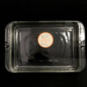 《食器》 調理「iwaki：岩城硝子 ケーキ焼き皿 721 8－08」 耐熱ガラス 縦幅×横幅：約13.8cm×21.5cm イワキ 未使用・保管品の画像2