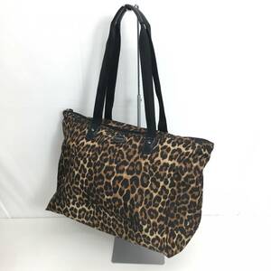 KZ6367★COACH : レオパード柄 ボストンバッグ★ブラウン系 コーチ パッカリング 携帯用 クラッチバッグ ポーチ