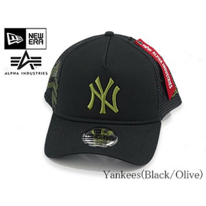 NEWERA × ALPHA A-FRAME TRUCKER 21089 9FORTY D1 940 YANKEES CAP（ニューエラ×アルファ・インダストリー コラボ キャップ）