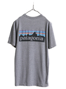 18年製■ パタゴニア プリント 半袖 Tシャツ メンズ S / Patagonia アウトドア フィッツロイ P-6 ロゴT ボックスロゴ レスポンシビリティー
