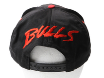 90s 当時物 ■ シカゴ ブルズ ベースボール キャップ フリーサイズ / 古着 90年代 オールド 帽子 NBA BULLS オフィシャル バスケ 2トーン_画像4