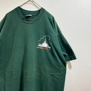 【USA製】90s フルーツオブザルーム ロゴ Tシャツ シングルステッチ ビンテージ USA製 アメリカ プリントTシャツ XL